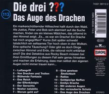 Die drei ??? (Folge 113) - Das Auge des Drachen, CD