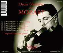 Wolfgang Amadeus Mozart (1756-1791): Sonaten für Violine &amp; Klavier, CD