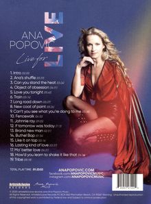 Ana Popovic: Live For LIVE, DVD