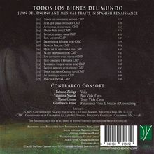 Todos los Bienes del Mundo - Juan del Encina and musical Traits in Spanish Renaissance, CD