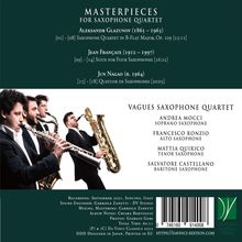 Vagues Saxophone Quartet - Masterpieces for Saxophone Quartet, CD
