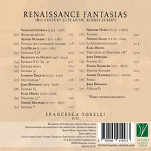 Francesca Torelli - Reneaissance Fantasias, CD