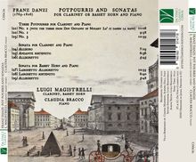 Franz Danzi (1763-1826): Kammermusik für Klarinette &amp; Klavier, CD