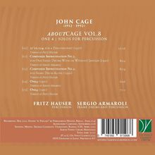 John Cage (1912-1992): One 4 für Percussion (in zwei Versionen), CD