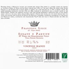 Francesco Lecce (fl. 1750-1806): Sonate e Partite Nr.1-67 für Violine solo, 2 CDs