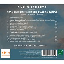 Chris Jarrett (geb. 1956): 6 Hölderlin Lieder für Bariton &amp; Klavier, CD
