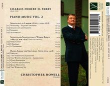 "CHARLES HUBERT H. PARRY (1848-1918)" und "PIANO MUSIC VOL. 2". Ein Mann in Anzug vor Ziegelwand mit verschränkten Armen.