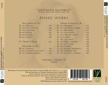 Albumtitel "Giovanni Sgambati: Piano Works". Werke und Zeiten aufgelistet. Michele Tozzetti am Klavier. Da Vinci Classics.