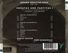 JOHANN SEBASTIAN BACH: Sonatas and Partitas I, Robert Schumann, Mario Hossen (Violin), Piero Barbareschi (Piano).