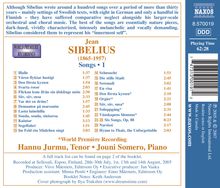 Jean Sibelius (1865-1957): Lieder Vol.1, CD