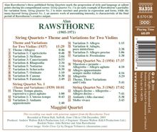 Alan Rawsthorne (1905-1971): Streichquartette Nr.1-3, CD