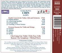 Gordon Shi-Wen Chin (geb. 1957): Konzert für Violine,Cello &amp; Orchester, CD