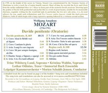 Wolfgang Amadeus Mozart (1756-1791): Kantate "Davide Penitente" KV 469, CD