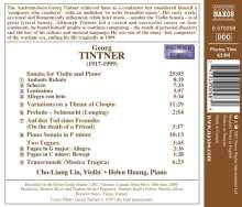 Georg Tintner (1917-1999): Sonate für Violine &amp; Klavier, CD