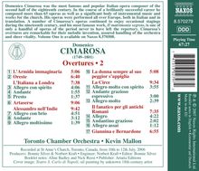 Domenico Cimarosa (1749-1801): Ouvertüren Vol.2, CD