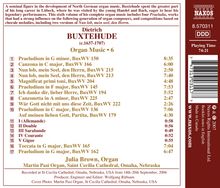 Dieterich Buxtehude (1637-1707): Orgelwerke Vol.6, CD