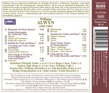 William Alwyn (1905-1985): Kammermusik &amp; Lieder, CD