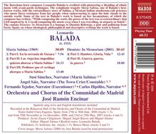 Leonardo Balada (geb. 1933): Maria Sabina, CD