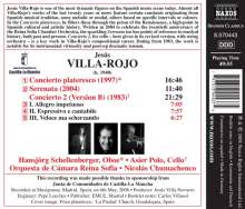Jesus Villa-Rojo (geb. 1940): Konzert für Oboe &amp; Orchester "Concierto plateresco", CD