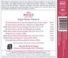 Max Reger (1873-1916): Sämtliche Orgelwerke Vol.8, CD