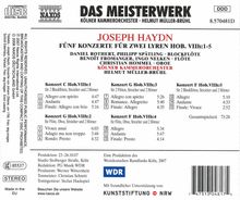 Joseph Haydn (1732-1809): 5 Konzerte für 2 Lyren H7h Nr.1-5 (Bearbeitung für Flöten), CD