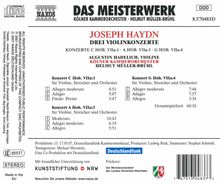 Joseph Haydn (1732-1809): Violinkonzerte H7a Nr.1,3,4, CD