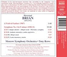 Havergal Brian (1876-1972): Symphonie Nr.2, CD