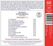 Domenico Cimarosa (1749-1801): Ouvertüren Vol.1, CD