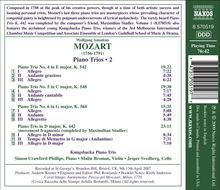 Wolfgang Amadeus Mozart (1756-1791): Klaviertrios Vol.2, CD