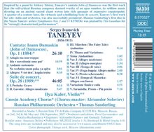 Serge Tanejew (1856-1915): Konzertsuite op.28 für Violine &amp; Orchester, CD