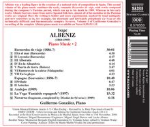 Isaac Albeniz (1860-1909): Klavierwerke Vol.2, CD