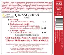 Qigang Chen (geb. 1951): Enchantements oublies für Har, Klavier, Celesta, Timpani, Percussion &amp; Streichorchester, CD