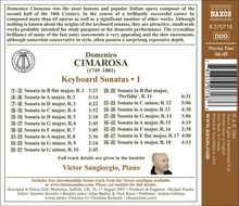 Domenico Cimarosa (1749-1801): Klaviersonaten Vol.1, CD