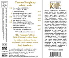 Jose Serebrier (geb. 1938): Carmen Symphony nach Bizet (für Blasorchester), CD