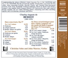 Charles-Auguste de Beriot (1802-1870): Duos concertants für 2 Violinen op.57 Nr.1-3, CD