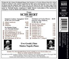 Franz Schubert (1797-1828): Werke für Flöte &amp; Klavier, CD