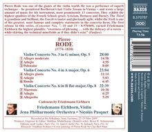 Pierre Rode (1774-1830): Violinkonzerte Nr.3,4,6, CD