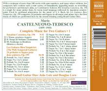 Mario Castelnuovo-Tedesco (1895-1968): Sämtliche Werke für 2 Gitarren Vol.1, CD