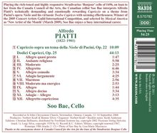 Alfredo Piatti (1822-1901): Capricci op.25 Nr.1-12 f.Cello solo, CD