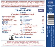 Dimitris Dragatakis (1914-2001): Klavierwerke, CD