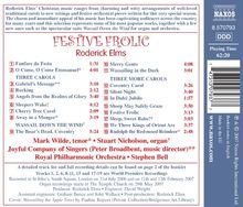 Roderick Elms (geb. 1951): Festive Frolic - Weihnachtslieder-Arrangements, CD