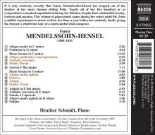 Fanny Mendelssohn-Hensel (1805-1847): Klaviersonaten in c-moll &amp; g-moll, CD