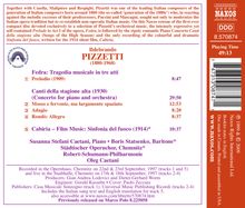 Ildebrando Pizzetti (1880-1968): Klavierkonzert "Canti della stagione alta", CD