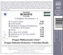 Gioacchino Rossini (1792-1868): Sämtliche Ouvertüren Vol.1, CD