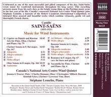 Camille Saint-Saens (1835-1921): Kammermusik für Bläser, CD