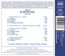 Alfred Schnittke (1934-1998): Violinsonaten Nr.1-3, CD