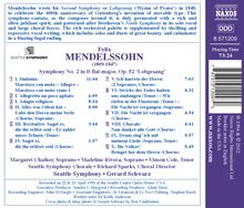 Felix Mendelssohn Bartholdy (1809-1847): Symphonie Nr.2 "Lobgesang", CD