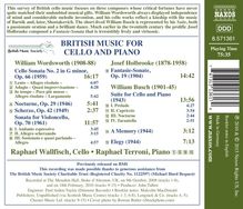 Raphael Wallfisch - British Music for Cello and Piano, CD