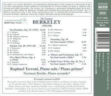 Lennox Berkeley (1903-1989): Klavierwerke &amp; Werke für Klavier 4-händig, CD