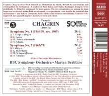 Francis Chagrin (1905-1972): Symphonien Nr.1 &amp; 2, CD
